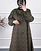 Çıtır Desenli Uzun Tunik - Haki