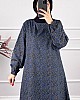 Çıtır Desenli Uzun Tunik - Lacivert