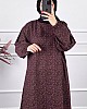 Çıtır Desenli Uzun Tunik - Mürdüm