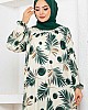 Damla Desen Ferace Elbise - Taş