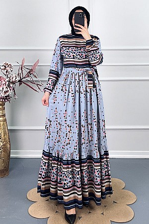 Damla Elbise - Gri Damla Elbise - Gri