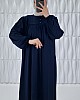 Düğmeli Robadan Elbise - Lacivert Düğmeli Robadan Elbise - Lacivert