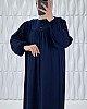 Düğmeli Robadan Elbise - Lacivert Düğmeli Robadan Elbise - Lacivert