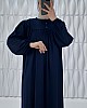 Düğmeli Robadan Elbise - Lacivert Düğmeli Robadan Elbise - Lacivert