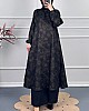 Ebru Desenli Uzun Tunik - Siyah