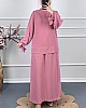 Tesettür Etekli Takım - Pembe Tesettür Etekli Takım - Pembe