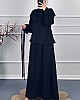 Etekli Tesettür Takım - Siyah