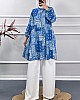 Etnik Desen Tunik - Mavi Etnik Desen Tunik - Mavi