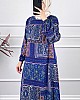 Etnik Desenli Elbise - Lacivert Etnik Desenli Elbise - Lacivert