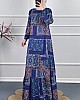 Etnik Desenli Elbise - Lacivert Etnik Desenli Elbise - Lacivert