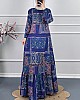 Etnik Desenli Elbise - Lacivert Etnik Desenli Elbise - Lacivert