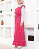 Fırfır Detaylı Tüvit Jile - Pembe