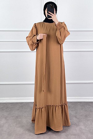 Gipeli Ayrobin Elbise - Vizon