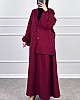 Hırkalı Etekli Takım - Bordo