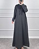 İki İp Tesettür Elbise - Füme