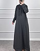 İki İp Tesettür Elbise - Füme