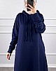 İki İp Tesettür Elbise - Lacivert