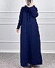 İki İp Tesettür Elbise - Lacivert