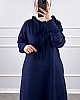 İki İp Tesettür Elbise - Lacivert
