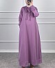 İki İp Tesettür Elbise - Lila
