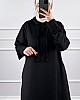 İki İp Tesettür Elbise - Siyah