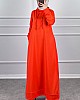 İki İp Tesettür Elbise - Turuncu İki İp Tesettür Elbise - Turuncu
