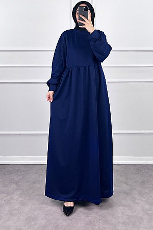 İki İplik Elbise - Lacivert