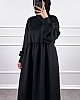 İki İplik Elbise - Siyah