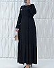İnci Broşlu Elbise - Siyah İnci Broşlu Elbise - Siyah