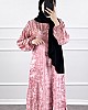Kadife Elbise - Pembe Kadife Elbise - Pembe