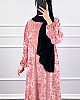 Kadife Elbise - Pembe Kadife Elbise - Pembe