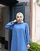 Kapşonlu Ayrobin Takım - Mavi