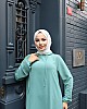 Kapşonlu Ayrobin Takım - Mint