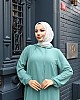Kapşonlu Ayrobin Takım - Mint