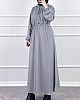 Kapşonlu Elbise - Gri Kapşonlu Elbise - Gri