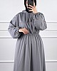 Kapşonlu Elbise - Gri Kapşonlu Elbise - Gri