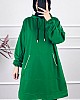Kapşonlu Sweatshirt - Yeşil