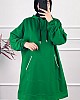 Kapşonlu Sweatshirt - Yeşil