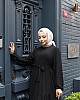 Kat Kat Ayrobin Tesettür Elbise - Siyah