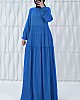 Kat Kat Tesettür Elbise - Mavi Kat Kat Tesettür Elbise - Mavi