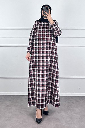 Kemerli Tüvit Elbise - Siyah Kemerli Tüvit Elbise - Siyah