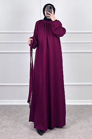 Scuba Elbise - Mürdüm