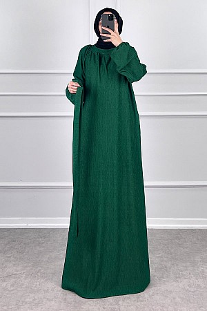 Scuba Elbise - Zümrüt Yeşili