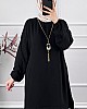 Kolyeli Tunik - Siyah