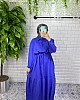 Lara Kumaş Elbise - Mavi