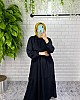 Lara Kumaş Elbise - Siyah