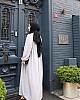 Medine İpeği Tesettür Elbise - Gri