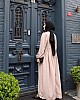 Medine İpeği Tesettür Elbise - Vizon