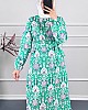 Modern Desen Elbise - Mint