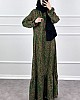 Nilüfer Elbise - Koyu Yeşil